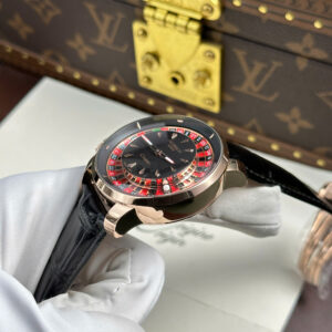 Đồng Hồ Jacob & Co Casino Roulette Replica 11 Nam Dây Da Đen 44mm (9)