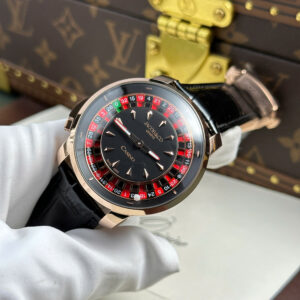 Đồng Hồ Jacob & Co Casino Roulette Replica 11 Nam Dây Da Đen 44mm (9)
