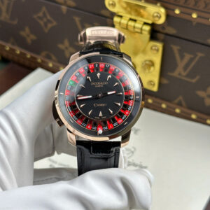 Đồng Hồ Jacob & Co Casino Roulette Replica 11 Nam Dây Da Đen 44mm (9)