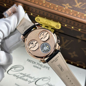 Đồng Hồ Jacob & Co Casino Roulette Replica 11 Nam Dây Da Đen 44mm (9)