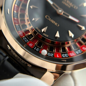 Đồng Hồ Jacob & Co Casino Roulette Replica 11 Nam Dây Da Đen 44mm (9)