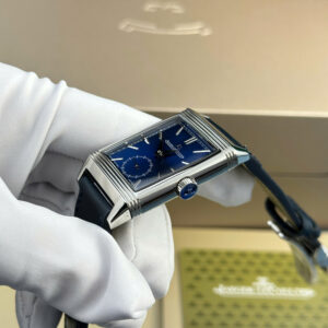 Đồng Hồ Jaeger LeCoultre Master Reverso Tribute Monoface Small Seconds Mặt Xanh Dương Replica 27 (4)