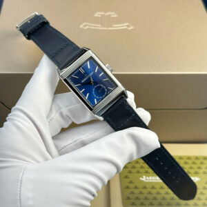 Đồng Hồ Jaeger LeCoultre Master Reverso Tribute Monoface Small Seconds Mặt Xanh Dương Replica 27 (4)