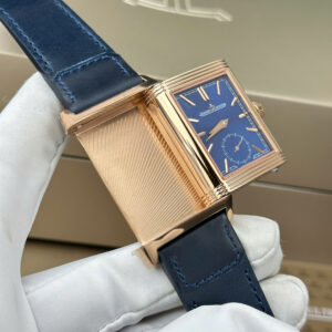 Đồng Hồ Jaeger LeCoultre Master Reverso Tribute Rep 11 Dây Da Xanh MG Factory (1)