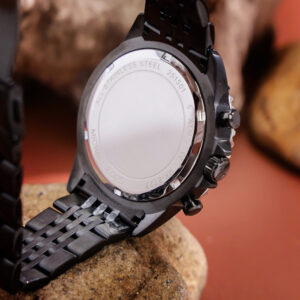 Đồng Hồ Michael Kors Bayville Chronograph Mặt Xanh Dây Kim Loại Like Auth 44mm (10)