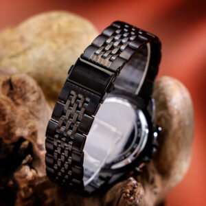 Đồng Hồ Michael Kors Bayville Chronograph Mặt Xanh Dây Kim Loại Like Auth 44mm (10)