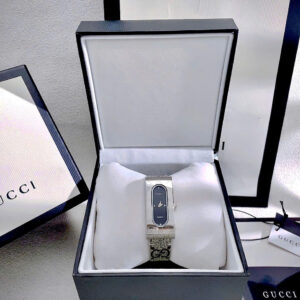 Đồng Hồ Nữ Gucci Sterling Mặt Chữ Nhật Dây Da Siêu Cấp Máy Pin 20x42mm (6)