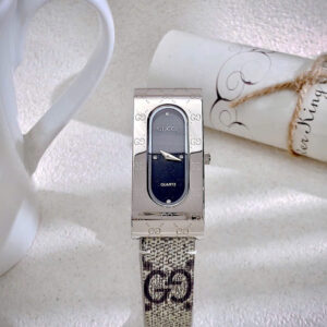 Đồng Hồ Nữ Gucci Sterling Mặt Chữ Nhật Dây Da Siêu Cấp Máy Pin 20x42mm (6)