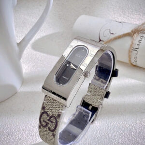 Đồng Hồ Nữ Gucci Sterling Mặt Chữ Nhật Dây Da Siêu Cấp Máy Pin 20x42mm (6)