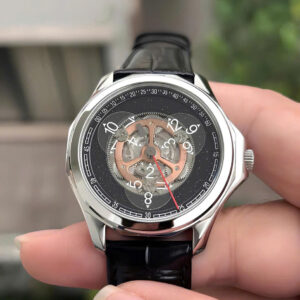 Đồng Hồ Oblvlo DK-STA-YSB Cơ Lộ Máy Chính Hãng Màu Đen 42mm (1)