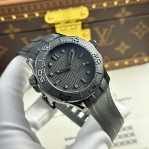 Đồng Hồ Omega Seamaster Diver 300M Black Black Gốm Đen Replica 11 42mm (11)