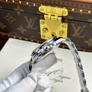 Đồng Hồ Omega Speedmaster Apollo 13 Silver Snoopy Dây Kim Loại Xưởng OM 42mm (12)