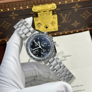 Đồng Hồ Omega Speedmaster Moonwatch Chronograph Replica Mặt Đen Xưởng OM 42mm (12)