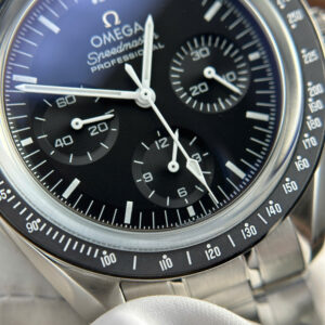 Đồng Hồ Omega Speedmaster Moonwatch Chronograph Replica Mặt Đen Xưởng OM 42mm (12)