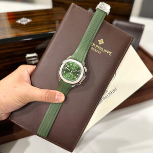 Đồng Hồ Patek Philippe Aquanaut 5968A Màu Xanh Lá Cây Replica Cao Cấp (1)