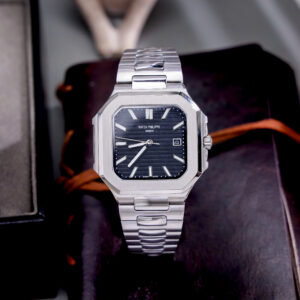 Đồng Hồ Patek Philippe Fake Cao Cấp Máy Cơ Nhật Cubitus 5821 Mặt Đen 45mm (2)