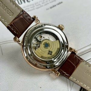 Đồng Hồ Patek Philippe Fake Máy Nhật Sun & Moon Dây Da 40mm (1)