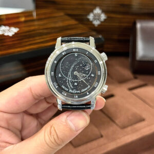 Đồng Hồ Patek Philippe Grand Complications 6102 Sky Moon Màu Đen Replica 44mm (1)