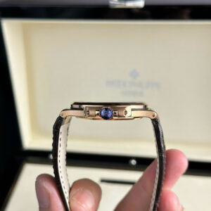 Đồng Hồ Patek Philippe Nautilus 5711 Replica Mặt Xám Dây Da Xưởng 3K 40mm (12)