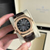 Đồng Hồ Patek Philippe Nautilus 5711 Replica Mặt Xám Dây Da Xưởng 3K 40mm (12)