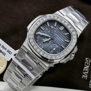 Đồng Hồ Patek Philippe Nautilus 5712 Chế Tác Viền Đính Moissanite 40mm (2)