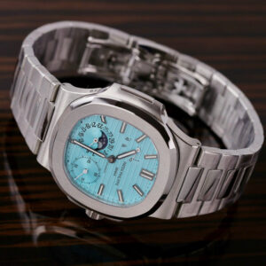 Đồng Hồ Patek Philippe Nautilus 5712 Fake Cao Cấp Nhà Máy GR Mặt Số Tiffany 40mm (10)