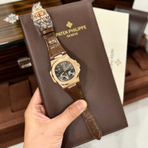 Đồng Hồ Patek Philippe Nautilus 5712R Super Fake Mặt Xám Xưởng GR 40mm (2)