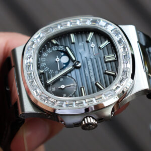 Đồng Hồ Patek Philippe Nautilus 5722 Replica 11 Đính Đá Nhà Máy PPF 40mm (3)