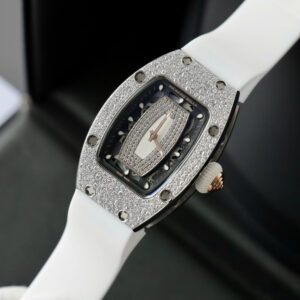 Đồng Hồ Richard Mille RM007 Nữ Đính Full Kim Cương Moissanite Màu Trắng 36mm (1)