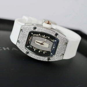 Đồng Hồ Richard Mille RM007 Nữ Đính Full Kim Cương Moissanite Màu Trắng 36mm (1)