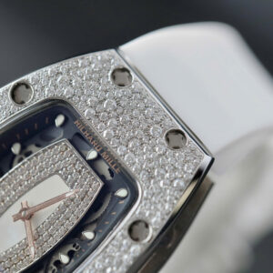 Đồng Hồ Richard Mille RM007 Nữ Đính Full Kim Cương Moissanite Màu Trắng 36mm (1)