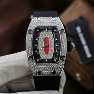 Đồng Hồ Richard Mille RM007 Replica Đính Full Đá Dây Cao Su Màu Đen 36mm (9)