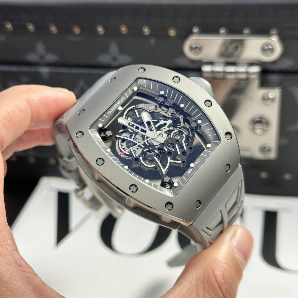 Đồng Hồ Richard Mille RM055 Bubba Watson Grey Ceramic Chế Tác Cao Cấp Nhà Máy ZF (1)