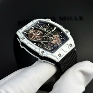 Đồng Hồ Richard-Mille RM27-05 Rafael Nadal Carbon Trắng Siêu Mỏng 38 Grams 37.25×47 (1)