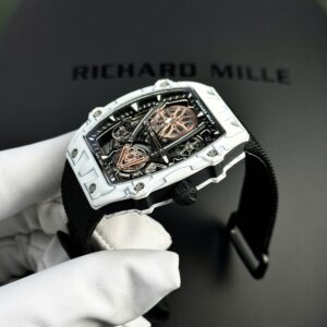 Đồng Hồ Richard-Mille RM27-05 Rafael Nadal Carbon Trắng Siêu Mỏng 38 Grams 37.25×47 (1)