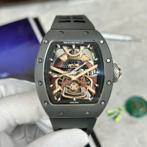 Đồng Hồ Richard Mille RM47 Samurai Fake Cao Cấp Màu Đen 43mm (1)