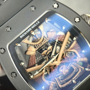 Đồng Hồ Richard Mille RM47 Samurai Fake Cao Cấp Màu Đen 43mm (1)