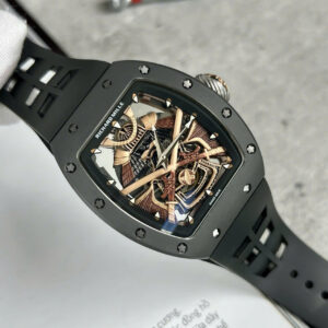Đồng Hồ Richard Mille RM47 Samurai Fake Cao Cấp Màu Đen 43mm (1)