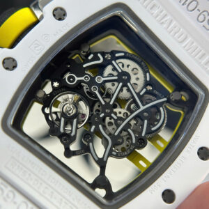 Đồng Hồ Richard Mille RM61-01 Manual Winding Yohan Blake Gốm Trắng Xưởng ZF (13)