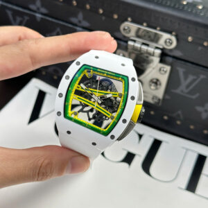 Đồng Hồ Richard Mille RM61-01 Manual Winding Yohan Blake Gốm Trắng Xưởng ZF (13)