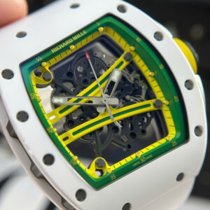 Đồng Hồ Richard Mille RM61-01 Manual Winding Yohan Blake Gốm Trắng Xưởng ZF (13)