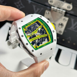 Đồng Hồ Richard Mille RM61-01 Manual Winding Yohan Blake Gốm Trắng Xưởng ZF (13)