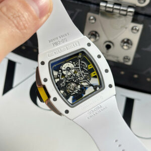 Đồng Hồ Richard Mille RM61-01 Manual Winding Yohan Blake Gốm Trắng Xưởng ZF (13)