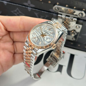 Đồng Hồ Rolex DateJust 126231 Replica Cao Cấp Nhất Mặt Lá Cọ Nhà Máy VS 36mm (12)