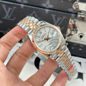 Đồng Hồ Rolex DateJust 126231 Replica Cao Cấp Nhất Mặt Lá Cọ Nhà Máy VS 36mm (12)