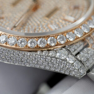 Đồng Hồ Rolex DateJust 126331 Chế Tác Đính Full Đá Moissanite Hong Kong 41mm (1)