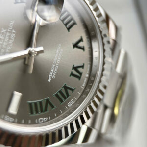 Đồng Hồ Rolex DateJust 126334 Replica Mặt Wimbledon Cọc Số La Mã Nhà Máy Clean 41mm (4)
