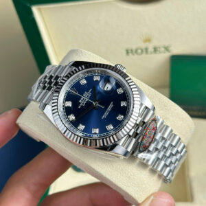 Đồng Hồ Rolex DateJust 126334 Replica Mặt Xanh Blue Cọc Số Đá Xưởng Clean 41mm (2)