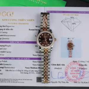 Đồng Hồ Rolex DateJust Bọc Vàng Đính Kim Cương Tự Nhiên Chế Tác 31mm (1)