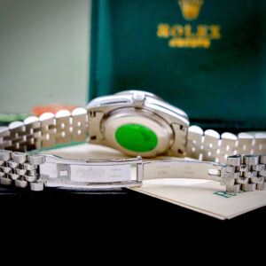 Đồng Hồ Rolex DateJust Fake Nữ Mặt Số Cam Đính Đá Máy Pin 31mm (6)